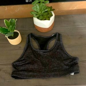 Girls mesh razor back sport bra